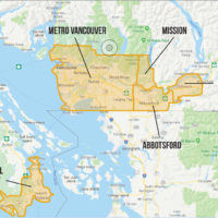 Map of Kelowna where the speculation tax is